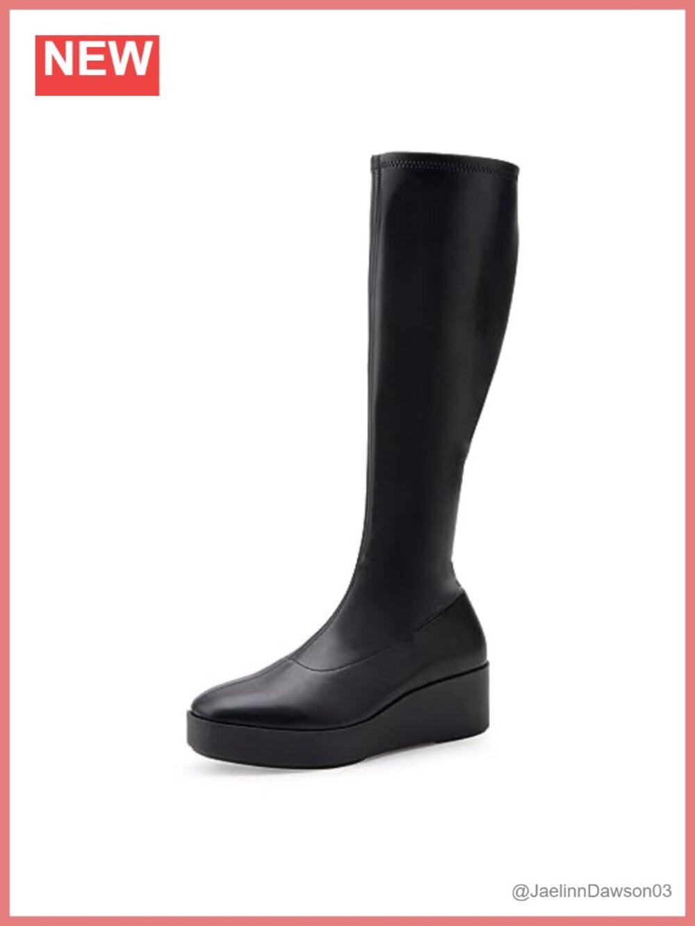 Aerosoles Cecina Women's Knee High Wedge Heel Boots Stretch Faux Suede Zip